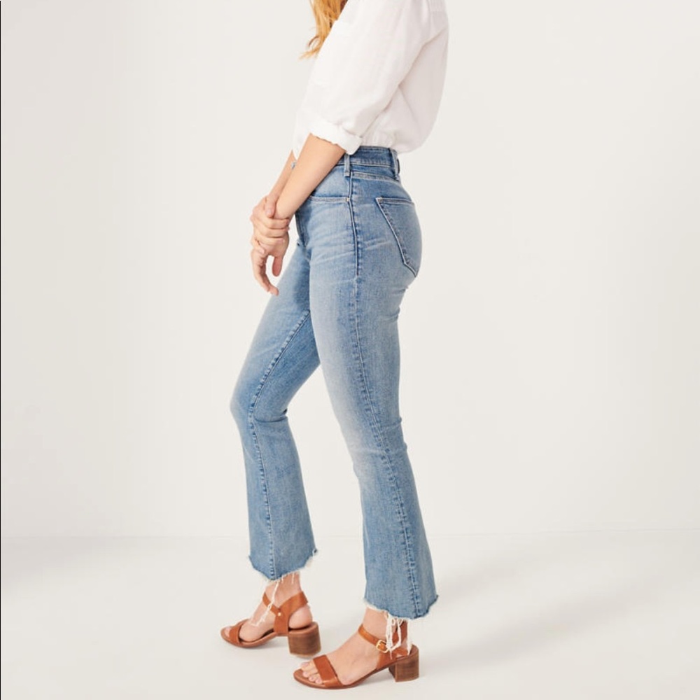 Abercrombie Women’s High Rise Ankle Flare Jeans